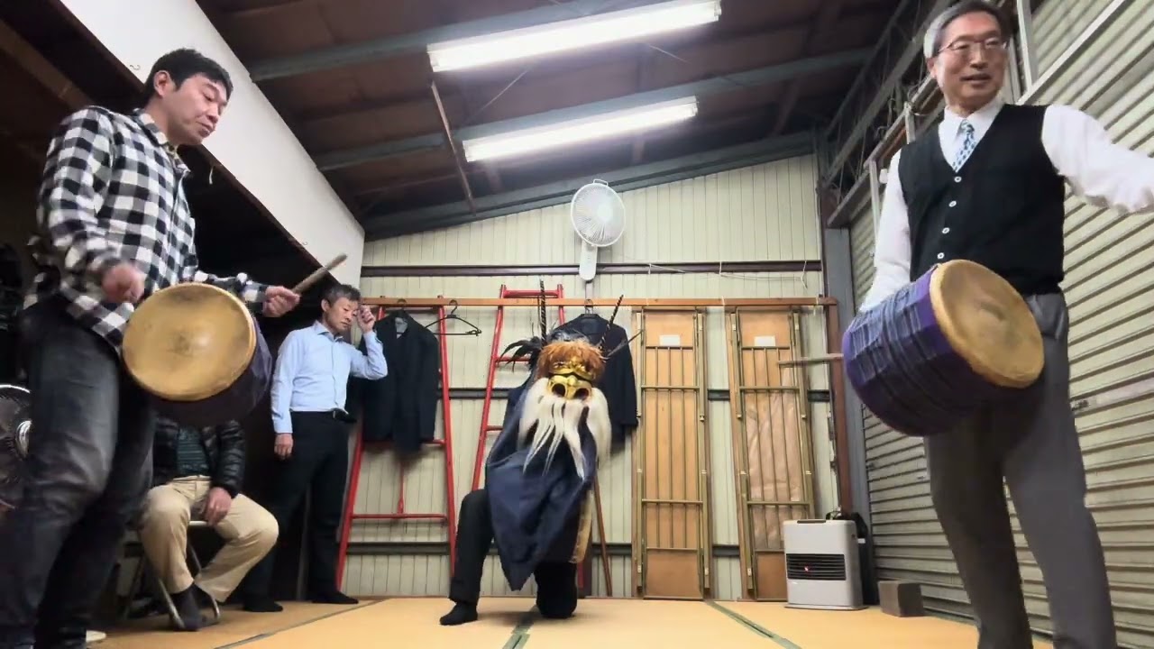 赤塚諏訪神社獅子舞　臨時稽古　2026年1月28日　3回目