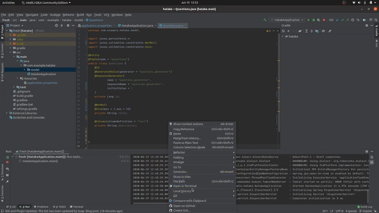 Intro to spring boot with jpa and crude operations