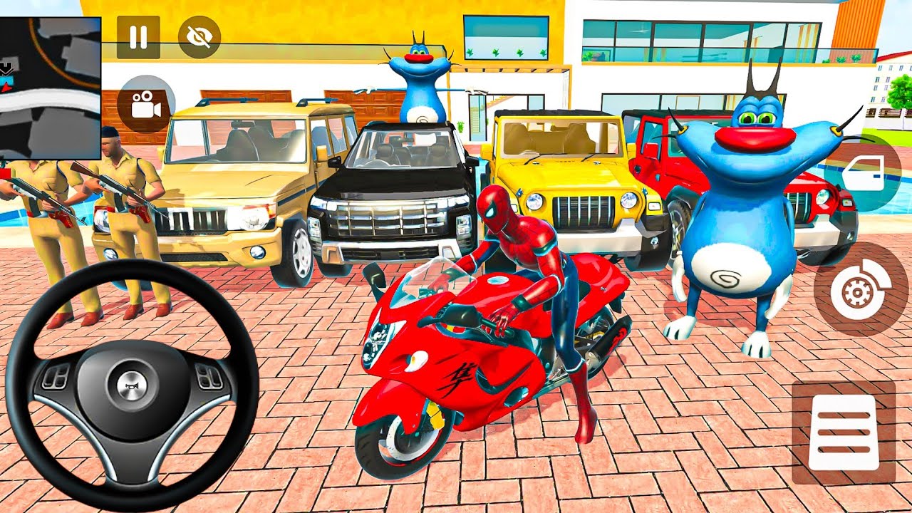 🐝 Indian Thift Auto Android Game 🌿 Monster Spiderman & Super Car🏎️💨 Modify All Car & Bike Showroom 🎮