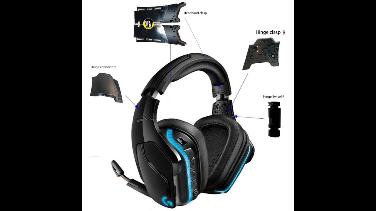 Logitech G933 G633 G933S G633S headphone power switch issue fix