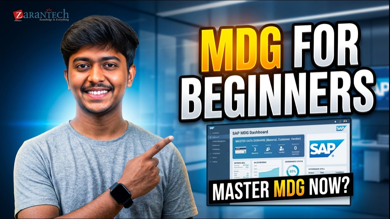 SAP MDG Technical Training - MDG Basics, Overview and  Architecture | ZaranTech