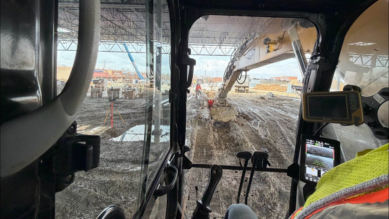 Выкопать траншею в супермаркете Kroger меньше чем за час.