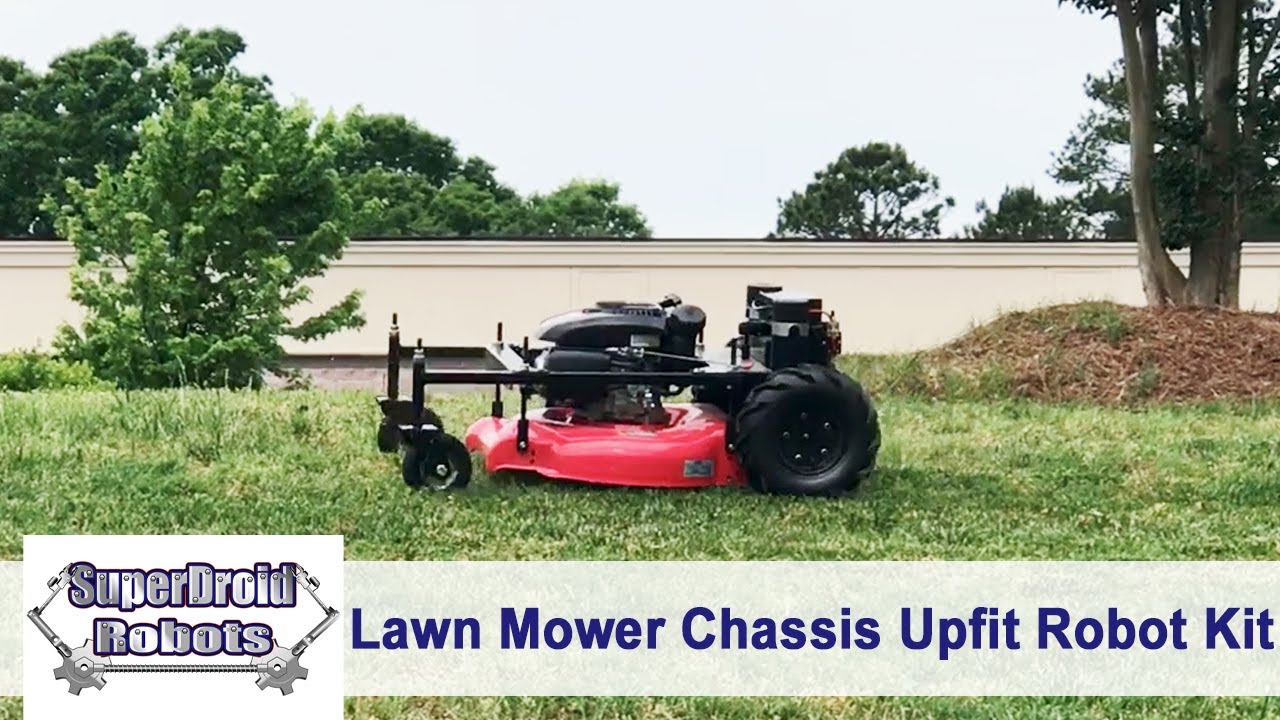 RC Lawn Mower Chassis Upfit Kit by SuperDroid Robots