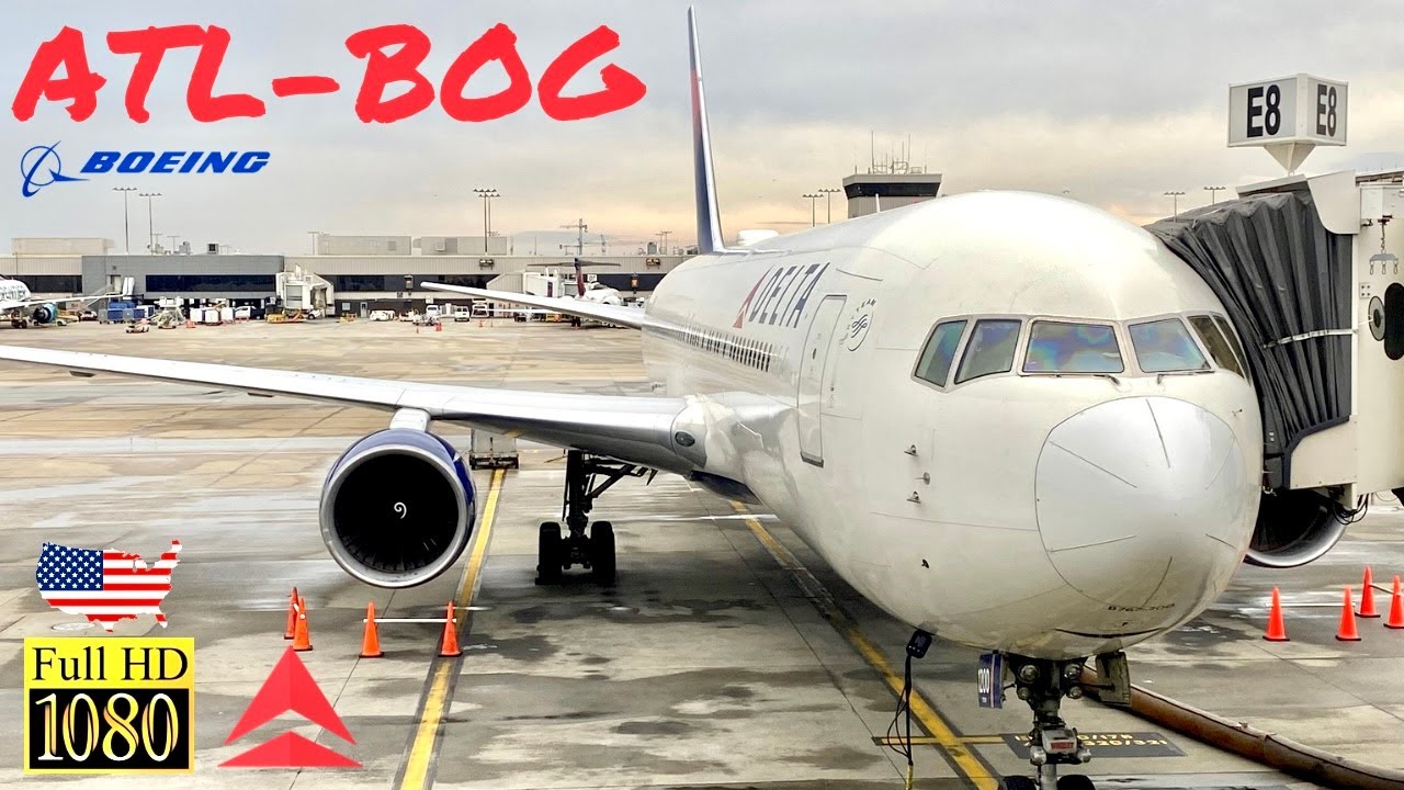 |TRIP REPORT| Delta Airlines Boeing 767-300 | Atlanta - Bogotá | Aterrizando Fuerte |HD|