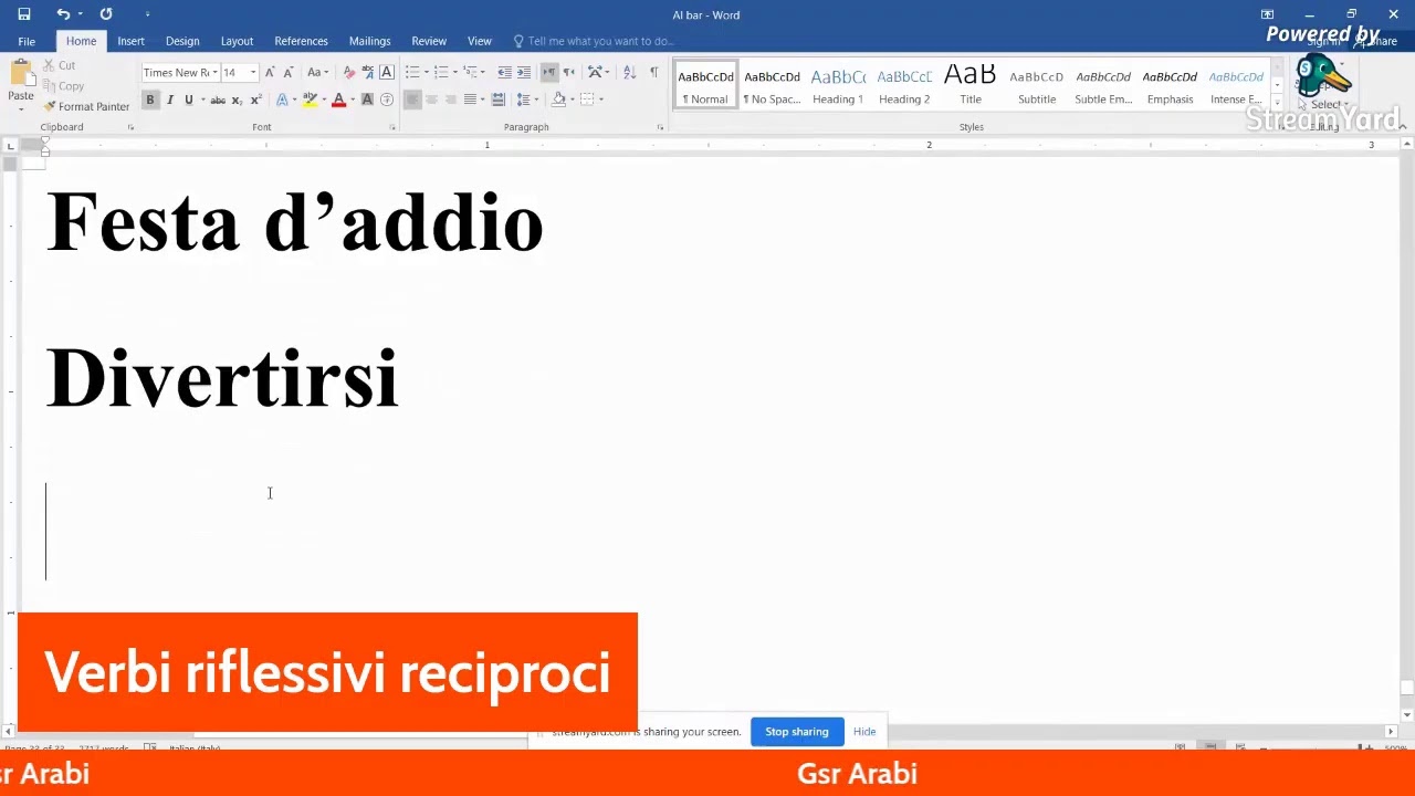 Verbi riflessivi reciproci