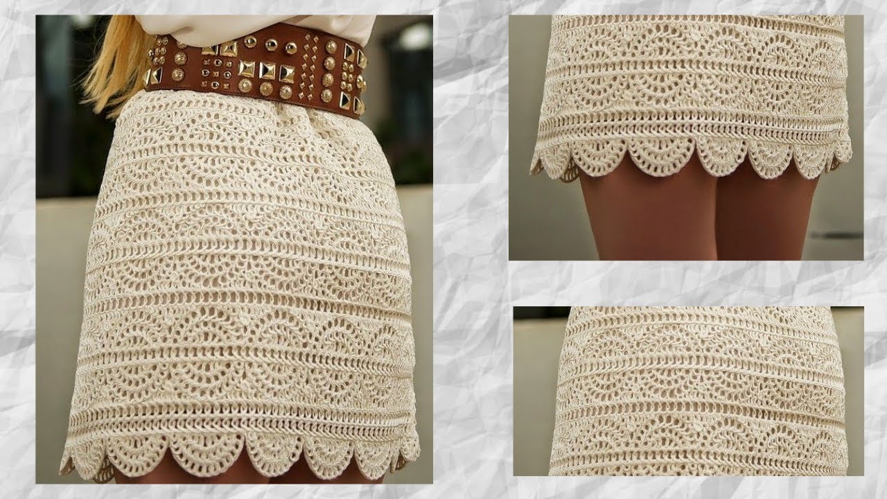 COMO TEJER  salida de playa Lakers falda DE VERANO A CROCHET facil y rapida cualquier talla