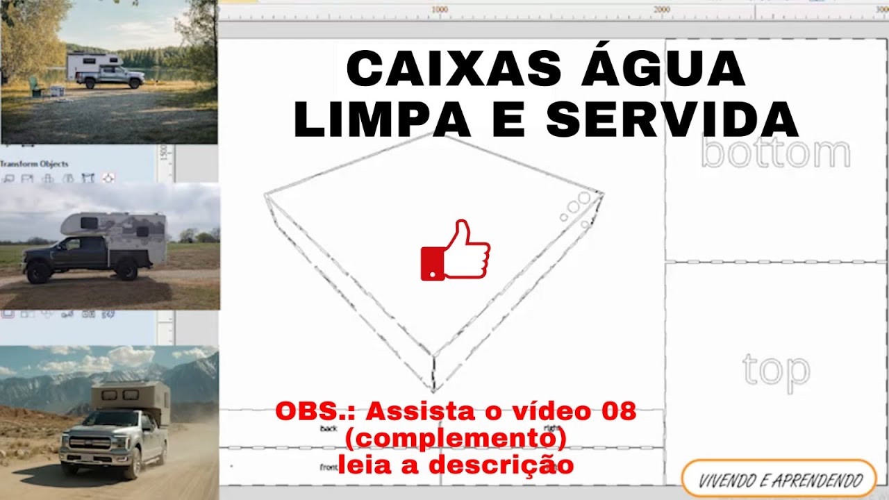 Camper 06 - Caixas de Água  - Motor Home Artesanal- Faça Você Mesmo - Ler descrição