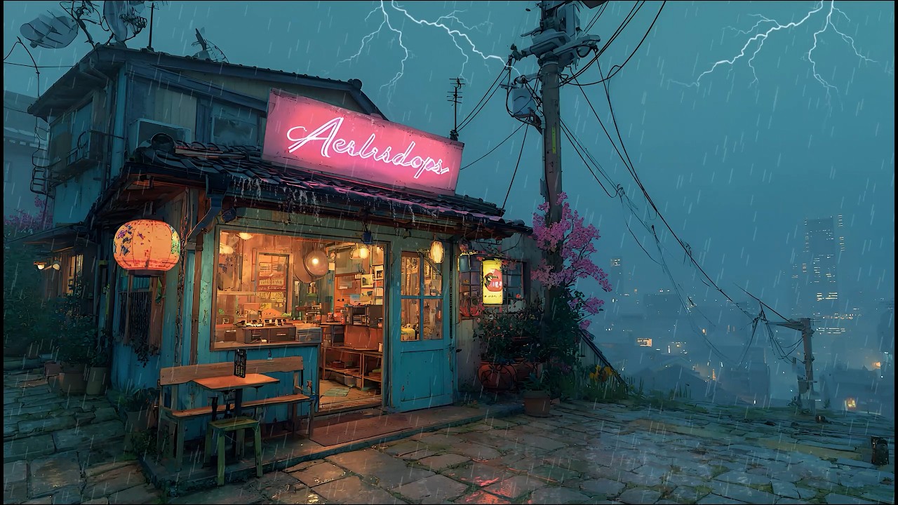 Midnight Rain Therapy 🌙 90s Chillhop for Study, Deep Focus & Rest | 12 Hours Lofi Mix