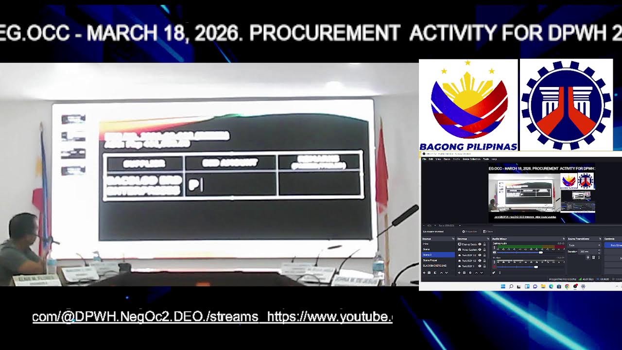 PROCUREMENT LIVESTREAM FOR DPWH 2ND DEO NEG OCC - MARCH 18, 2026
