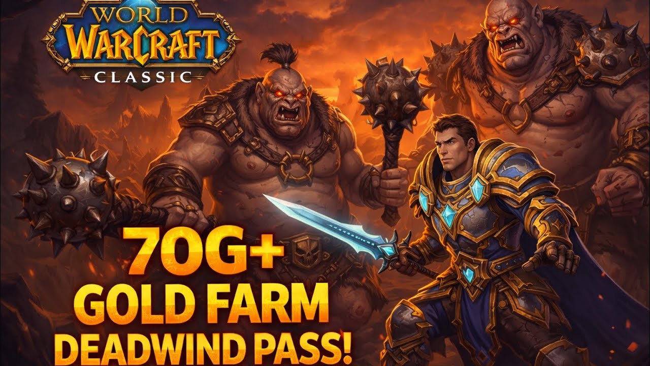 70g+ Gold Farm - Any Class - Deadwind Pass | Wow Classic