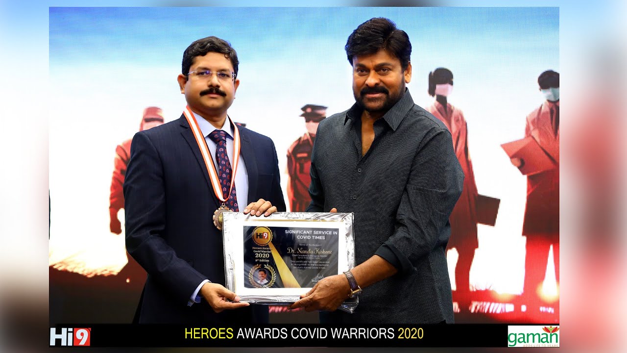 HEROES AWARDS COVID WARRIOR 2020// Dr Nanda Kishore//Megastar chirnjeevi