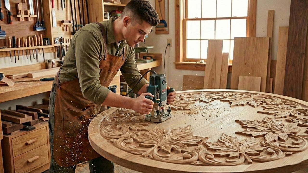 Young Genius Creates A Mind-Blowing Art Table! (Next Level Design)