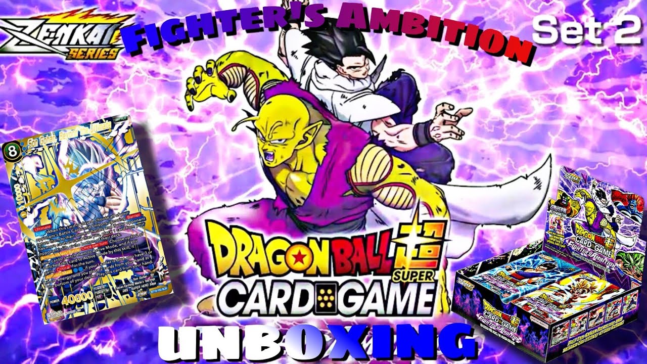 Fighter's Ambition Booster Unboxing DBSCG!!!