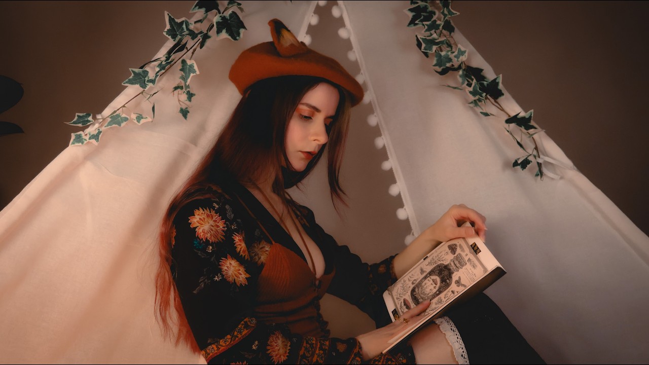 ASMR Roleplay - Cozy Night and Mystical Questions by the Fire