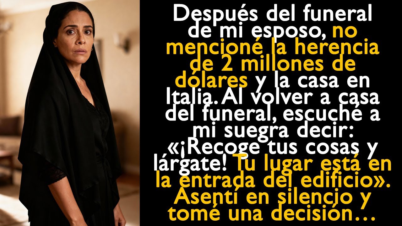 No dije nada sobre la herencia, y al volver a casa del funeral escuché a mi suegra decir...