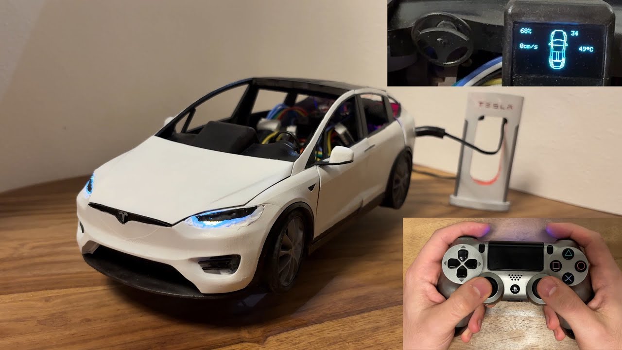 Autonomer Tesla Model X RC 3D-Druck mit Arduino