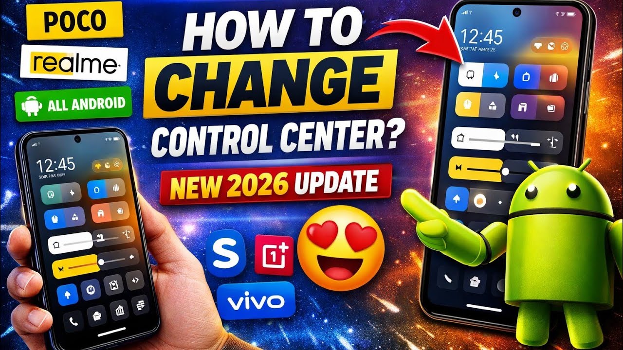 Use New control centre || Poco c3 miui New Update 2026 || realme New version 2026
