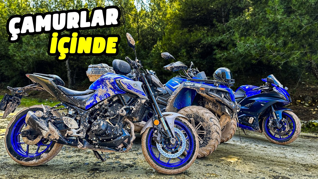 Ormanda Motor Sürerken Kaza! - Çamura Battık - R7 Motovlog