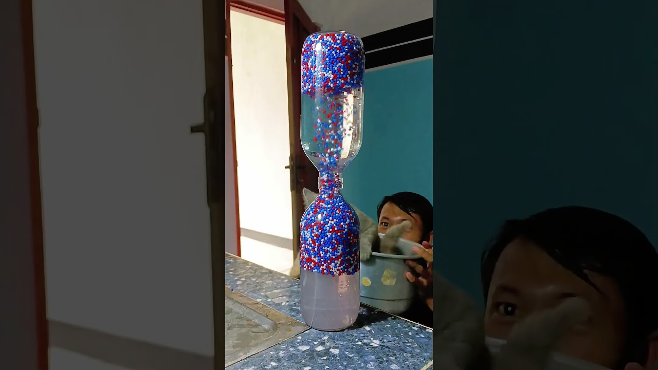 This Bottle Creates Its Own Storm! #asmr #satisfying #shorts