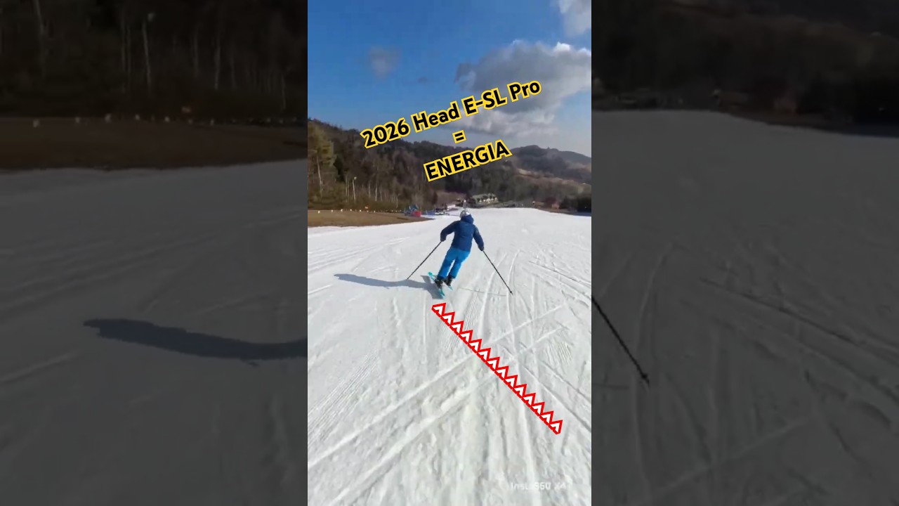 Slalom carving turns - Testing 2026 Head E-SL PRO Skis #skiing #carving  #instructor #coach