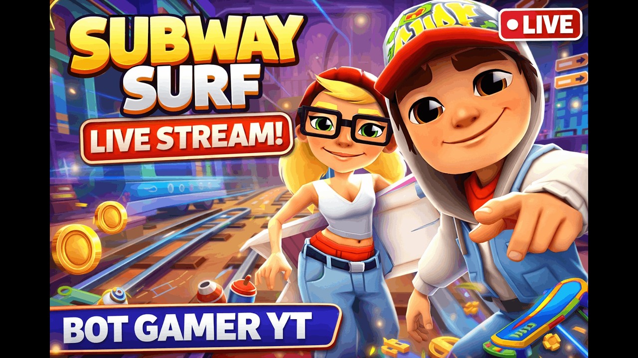 SUBWAY SURF LIVE STREAM #shortsfeed #shortslive #livestream #subwaysurfers #subwaysurf #kids