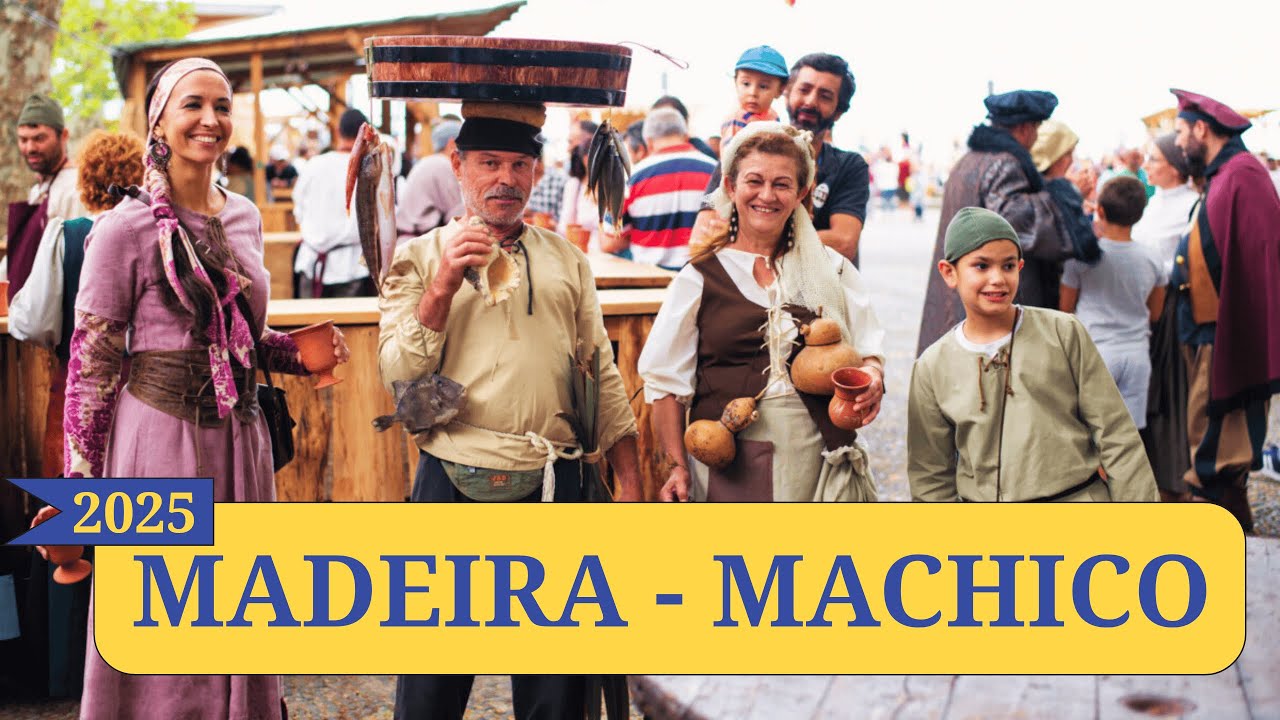 Средневековый фестиваль в Machico, Мадейра 🇵🇹 | Ярмарка XVI век + фейерверк | Путешествия