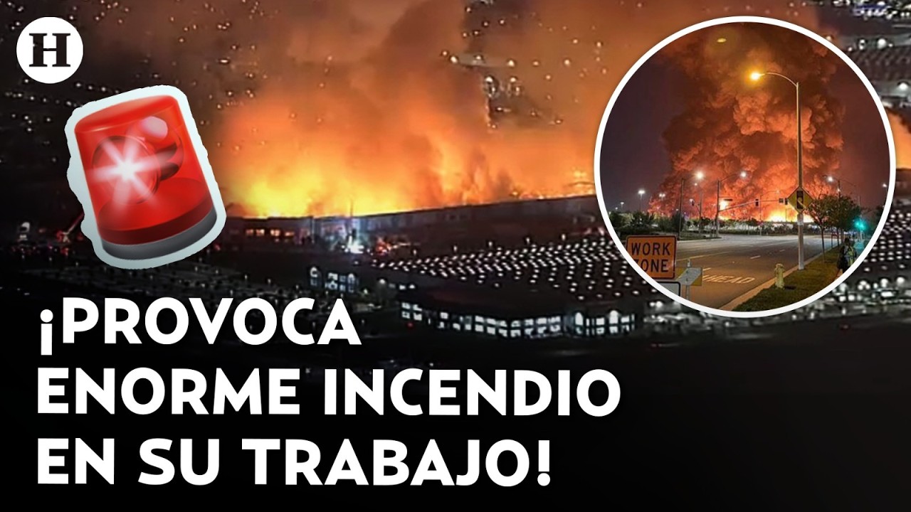 &iexcl;Se volvi&oacute; loco! Empleado provoca desastroso incendio que arras&oacute; con toda una bodega en California
