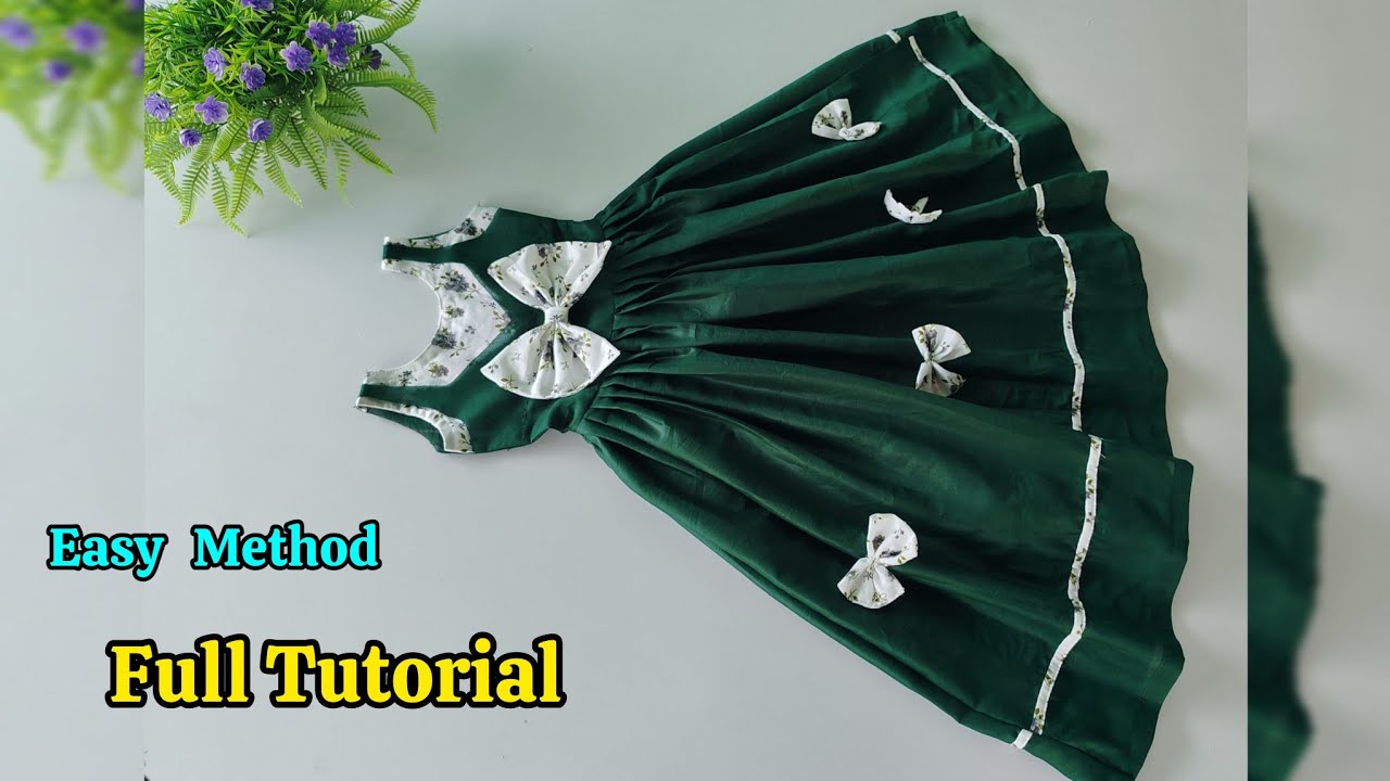 BEAUTIFUL BABY FROCK (TUTORIAL) SIZE 2 - 5 YEARS |BEAUTIFUL BABY FROCK 👗 | SUMMER BABY FROCK SEWING 