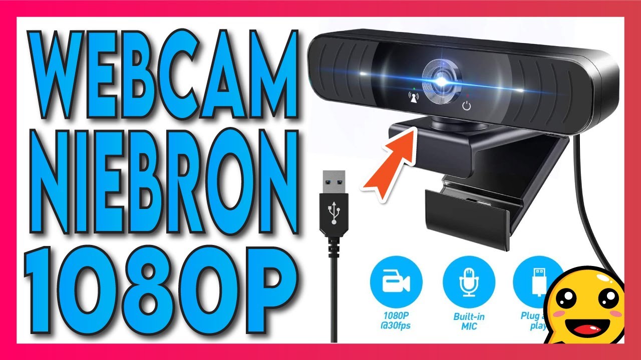 🚀 NIERBO C&aacute;mara web con micr&oacute;fono Ideal para videollamadas o clases online, Webcam PC 1080P Full HD