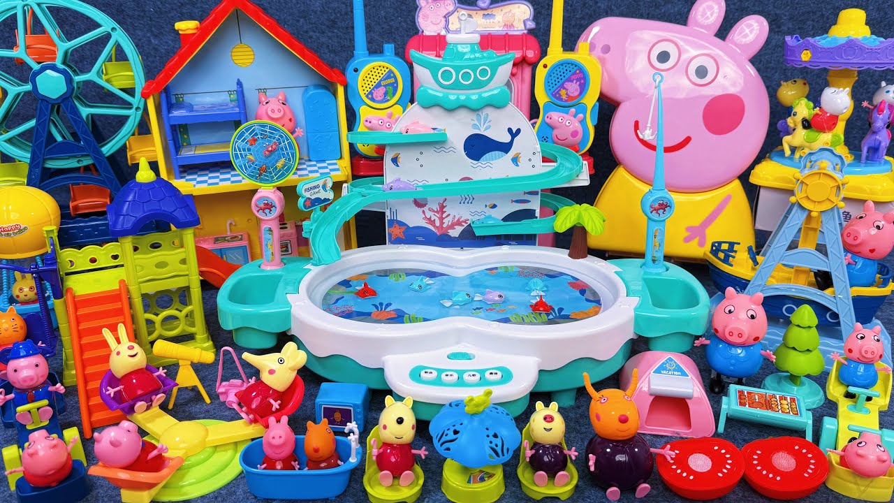 12 Minutes Satisfying with Unboxing Peppa Pig Playground & Undersea Fishing Playset ASMR｜Review Toys