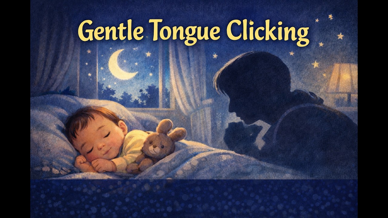Gentle Tongue Clicking for Baby Sleep | Calming Rhythm (2 Hours)