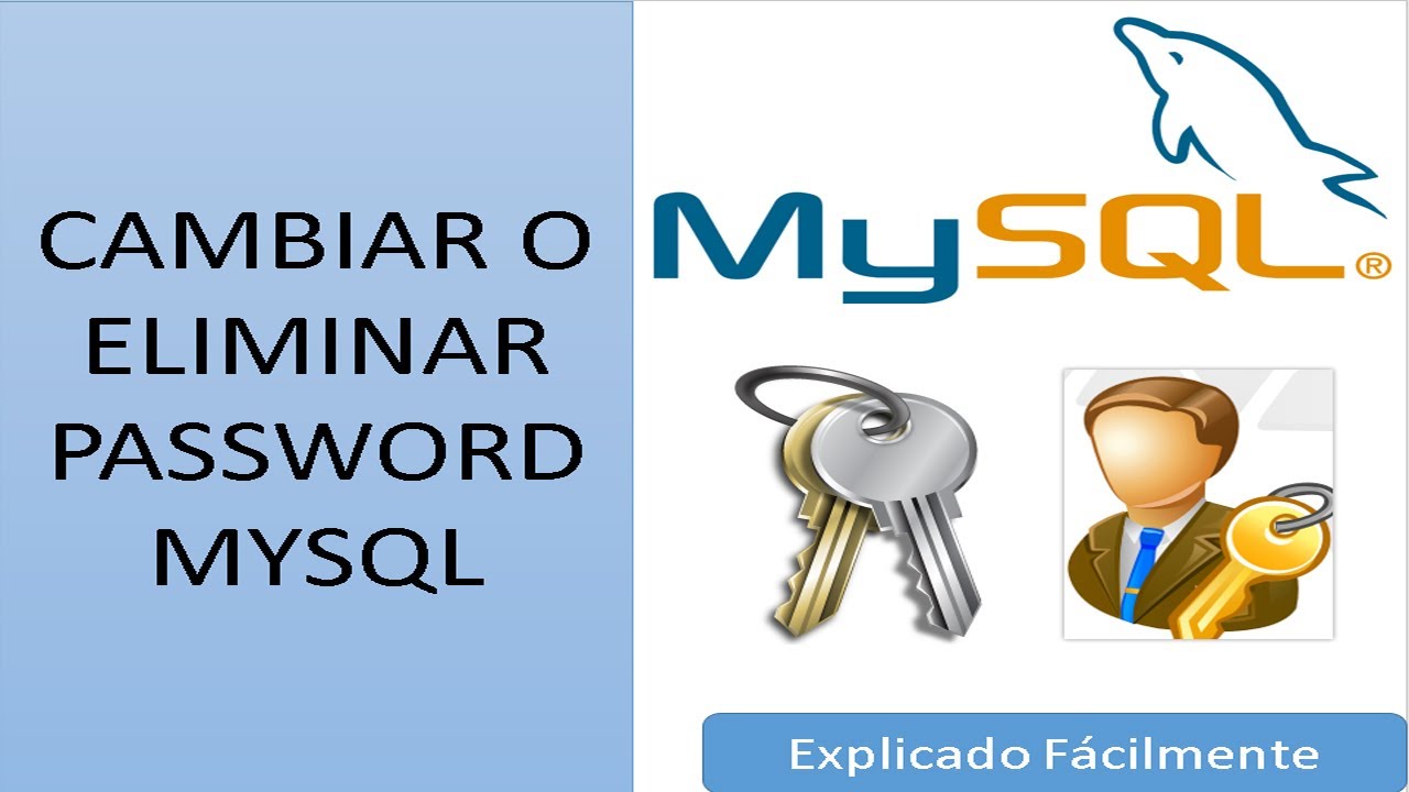 CAMBIAR O ELIMINAR PASSWORD MYSQL En menos de 2 minutos. Explicado F&aacute;cilmente