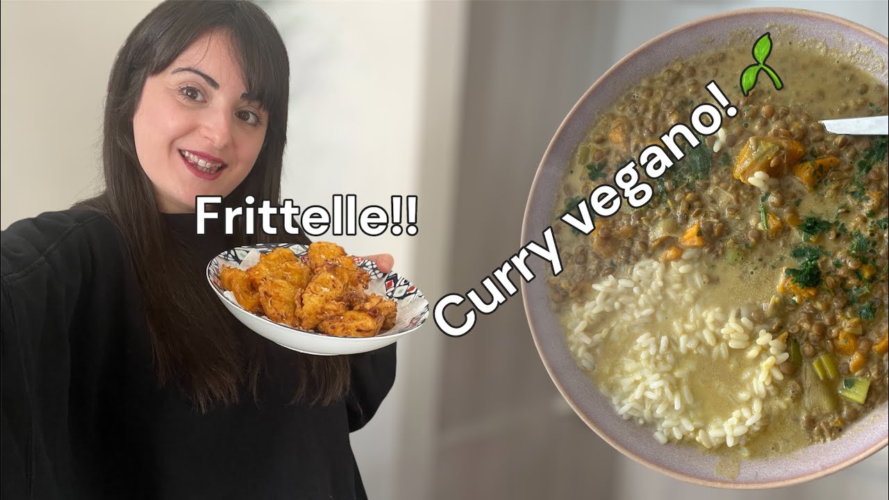 What I eat in a day | frittelle fatte in casa & curry vegano