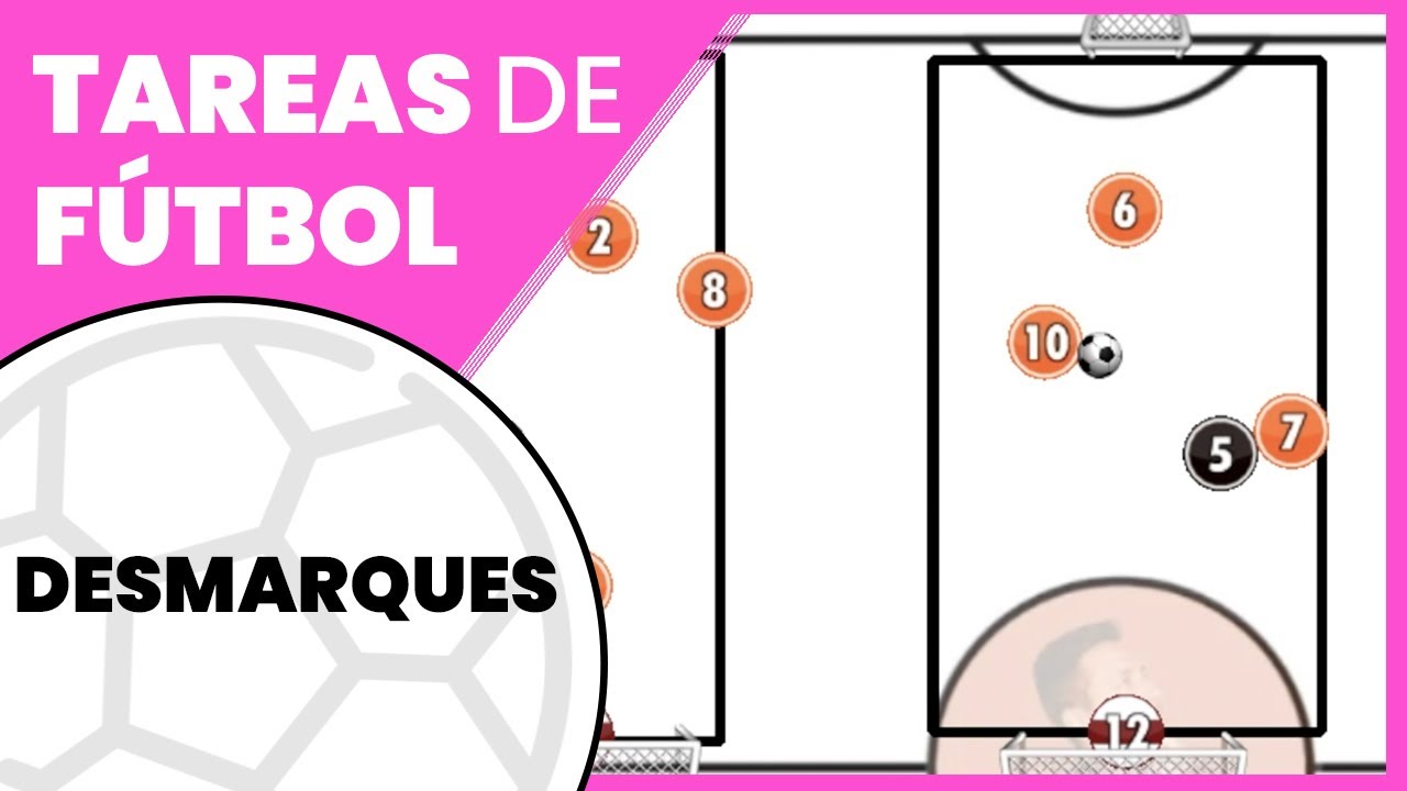 EJERCICIOS DE ENTRENAMIENTO DE FÚTBOL. DESMARQUES (entrena como un pro) 💥