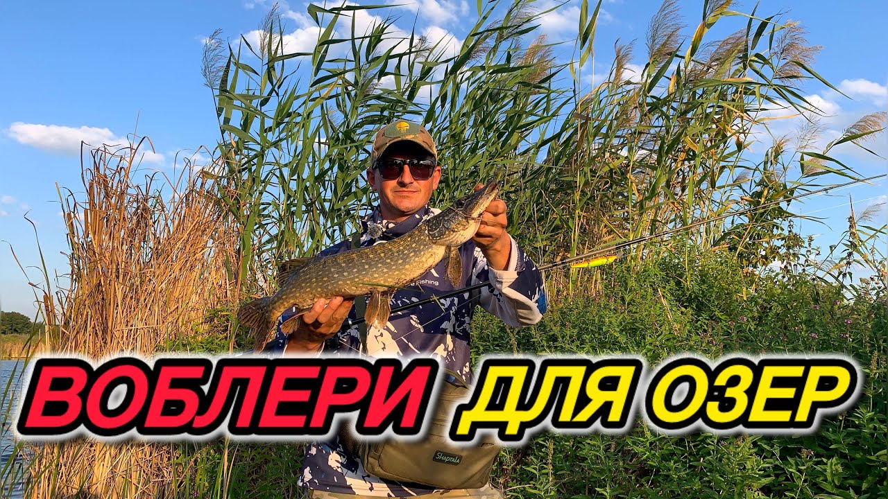 Які потрібно мати воблери щоб успішно ловити щуку на озерах / рибалка на щуку 
