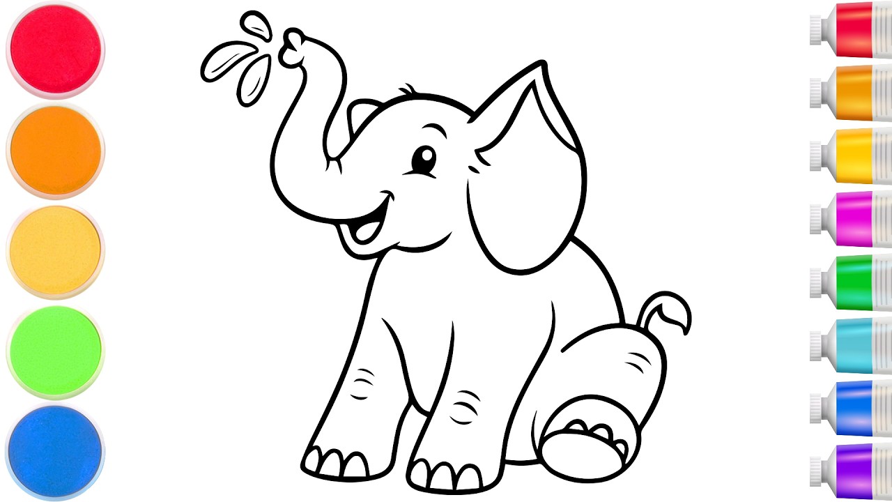 🐘 How To Draw a Cute Elephant | Easy Step By Step Tutorial