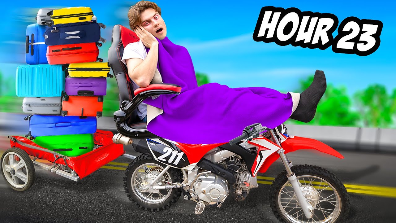Riding My Dirtbike For 24 Hours!!