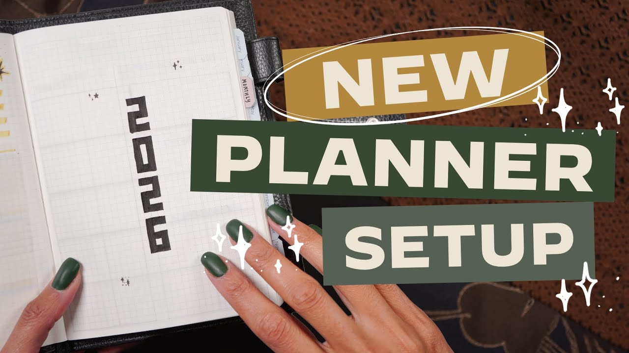 Back to B6 for 2026 ✨ My Main Planner Setup · Sterling Ink Common Planner