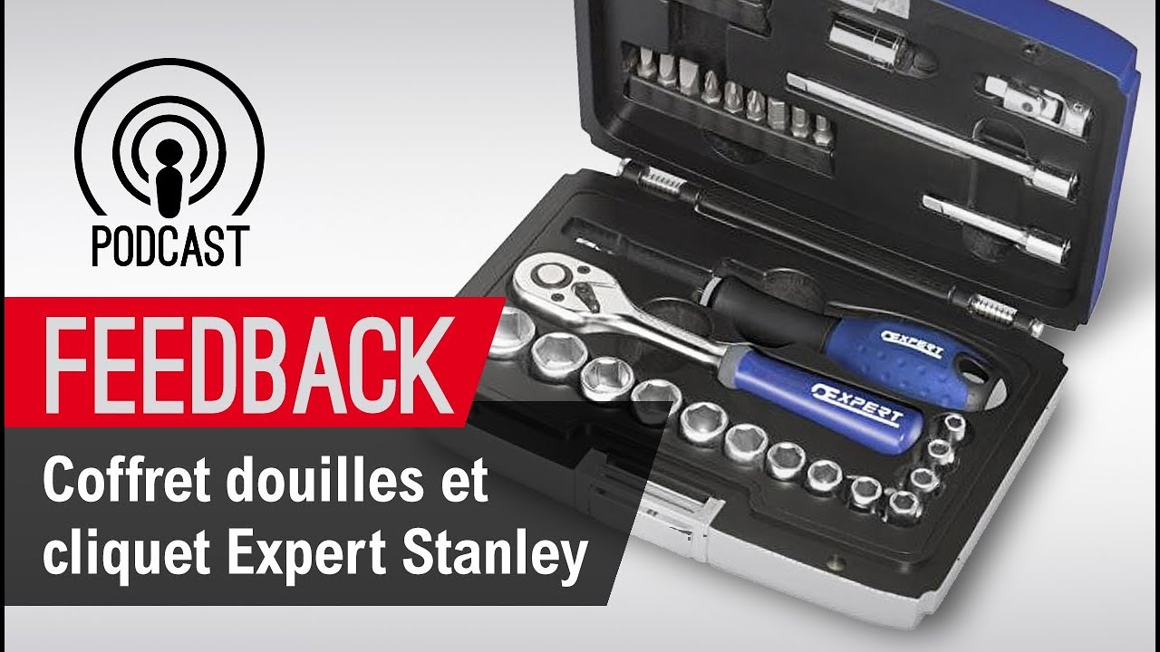 COFFRET STANLEY EXPERT 1/4 DOUILLES/CLIQUET