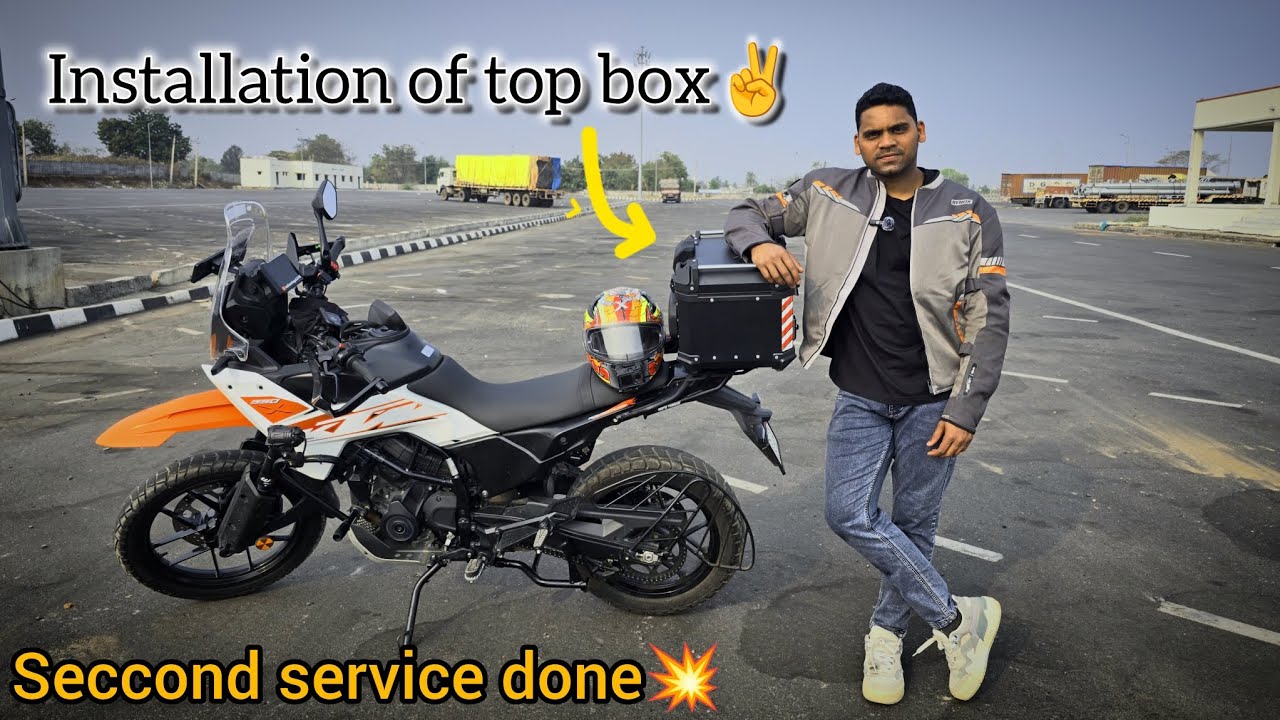  RIDE PREPARATION STARTS || INSTALLATION OF MAIN STAND📍|| TOP BOX🚀 #ktm #adventure #nonstop #viral 
