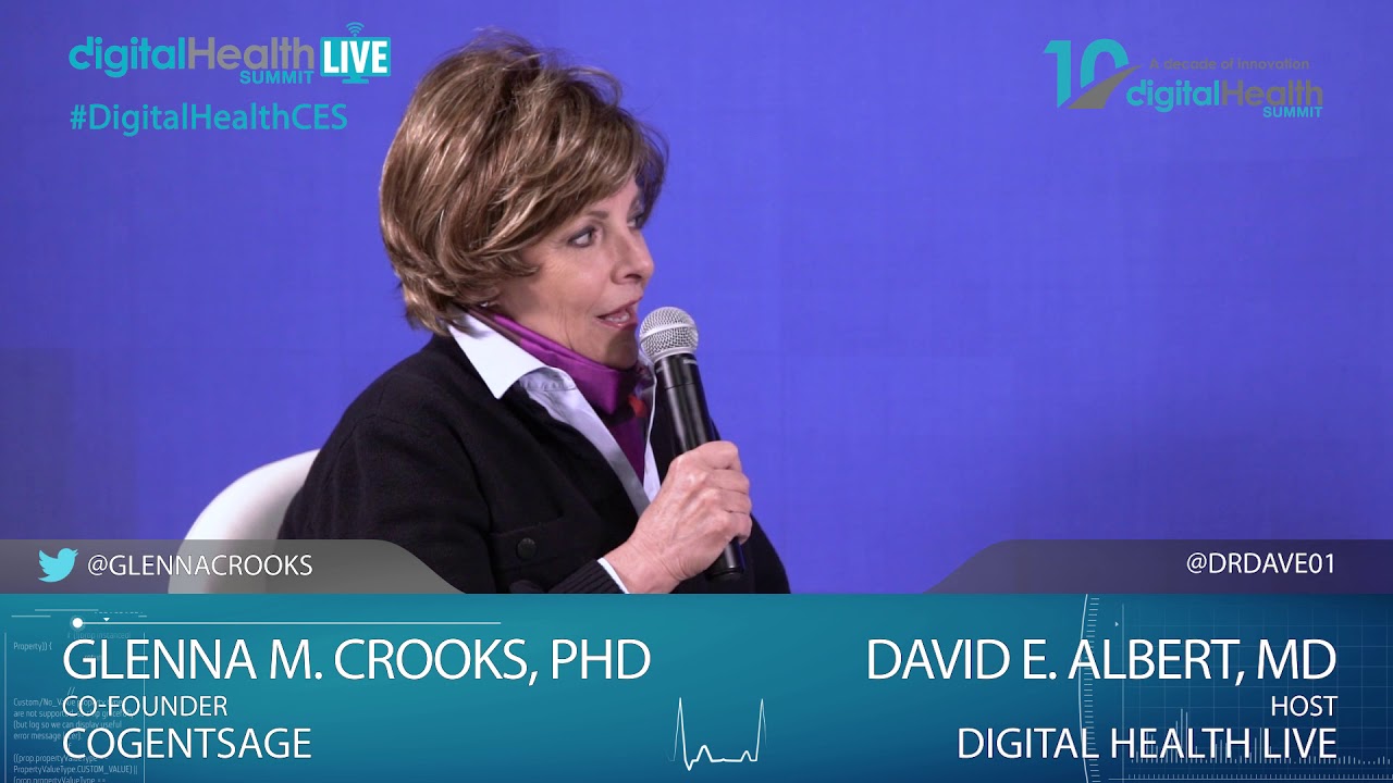 Interview Glenna Crooks/CogentSage - Digital Health Live Studio - 