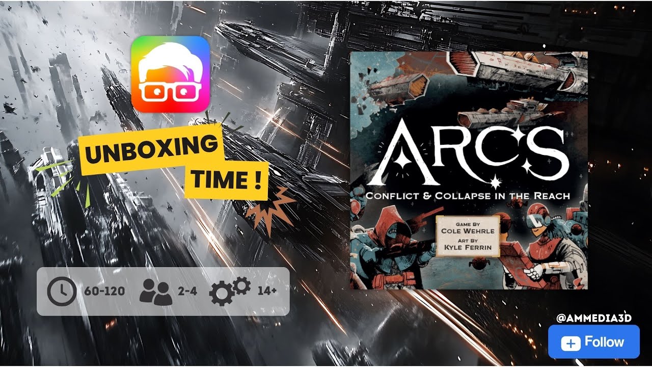 ARCS ✨ Unboxing time! ✨ #ammedia3d #boardgames #unboxing
