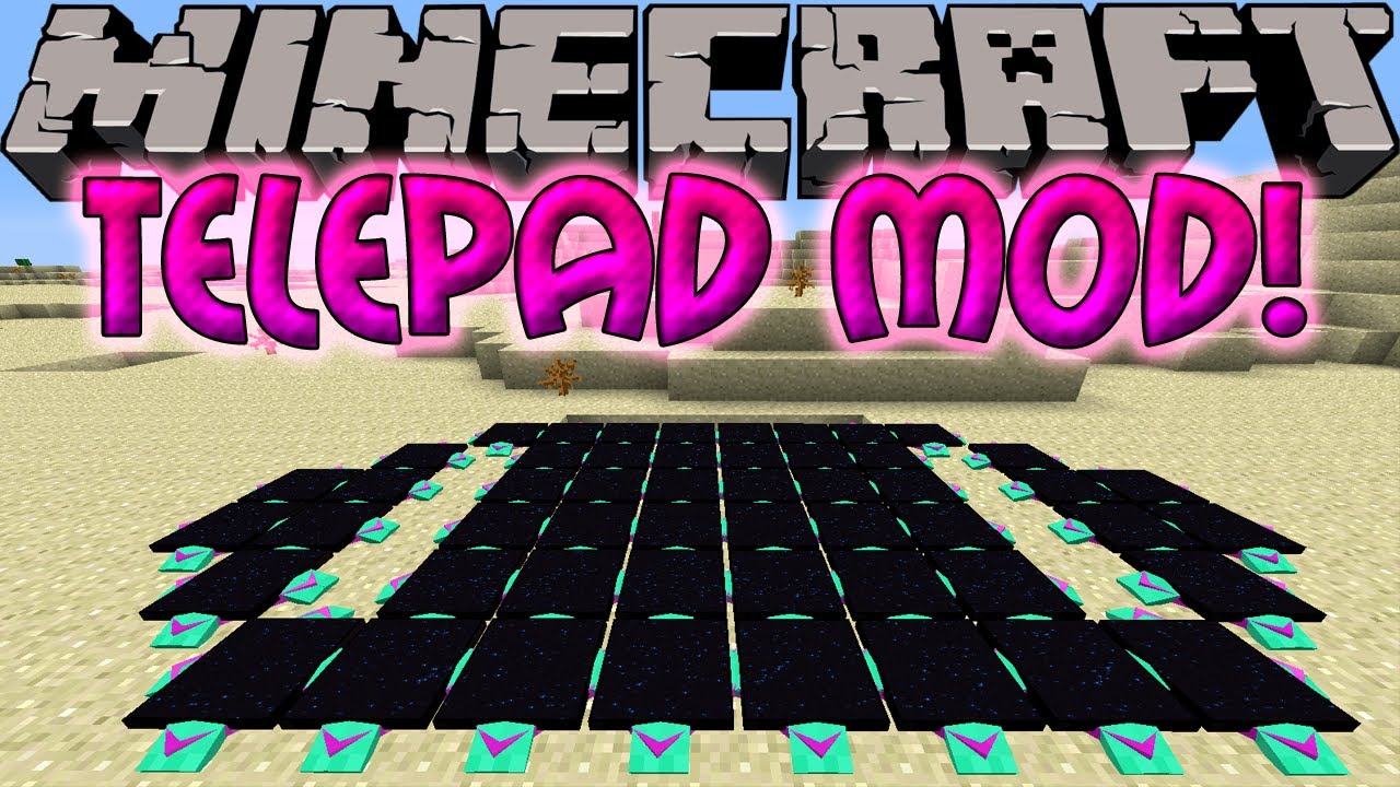 Minecraft Mods: TELEPAD MOD! TRANSPORTATION IS FUN & EASY!