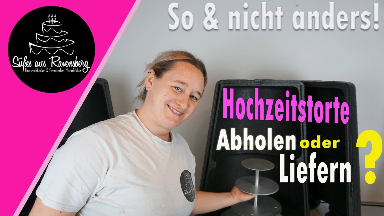 So werden Hochzeitstorten geliefert! NICHT auf dem Schoß 🙄 