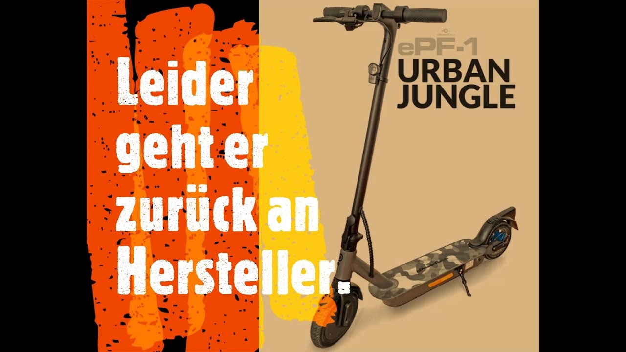 E-Scooter #ePF1 **Rückgabe**(Teil 4)120KG TestPilot ePowerFun.de Scooter Straßenzulassung im Test