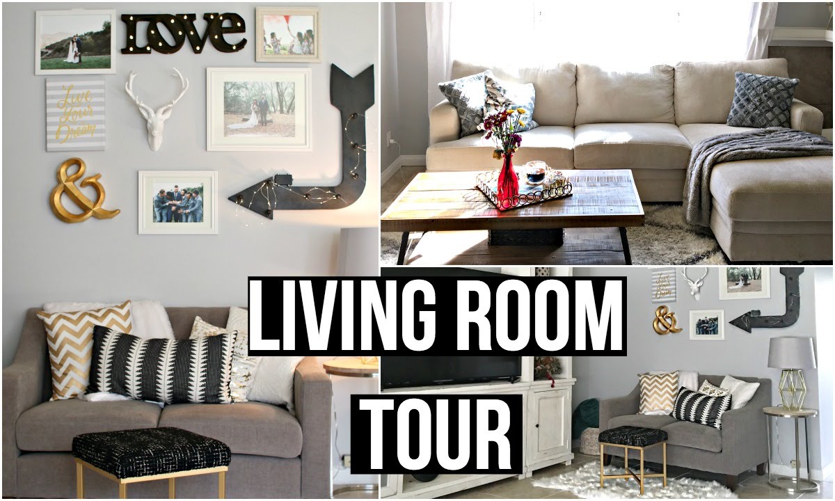 Living Room Tour 2016: AFFORDABLE HOME DECOR