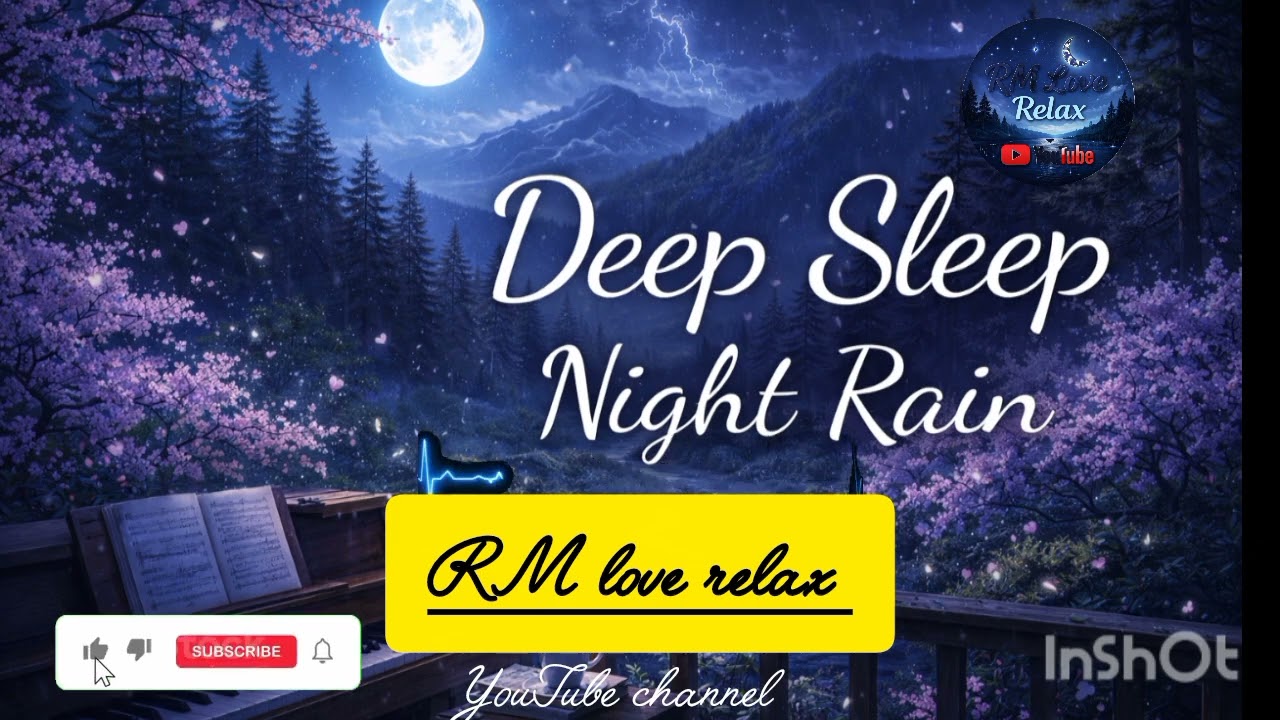 Deep Sleep Night Rain 🌙 | Relaxing Rain Sounds for Sleeping, Insomnia Relief & Peaceful Night