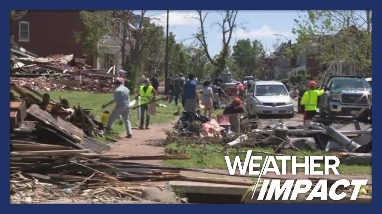 Storm recovery efforts continue across St. Louis