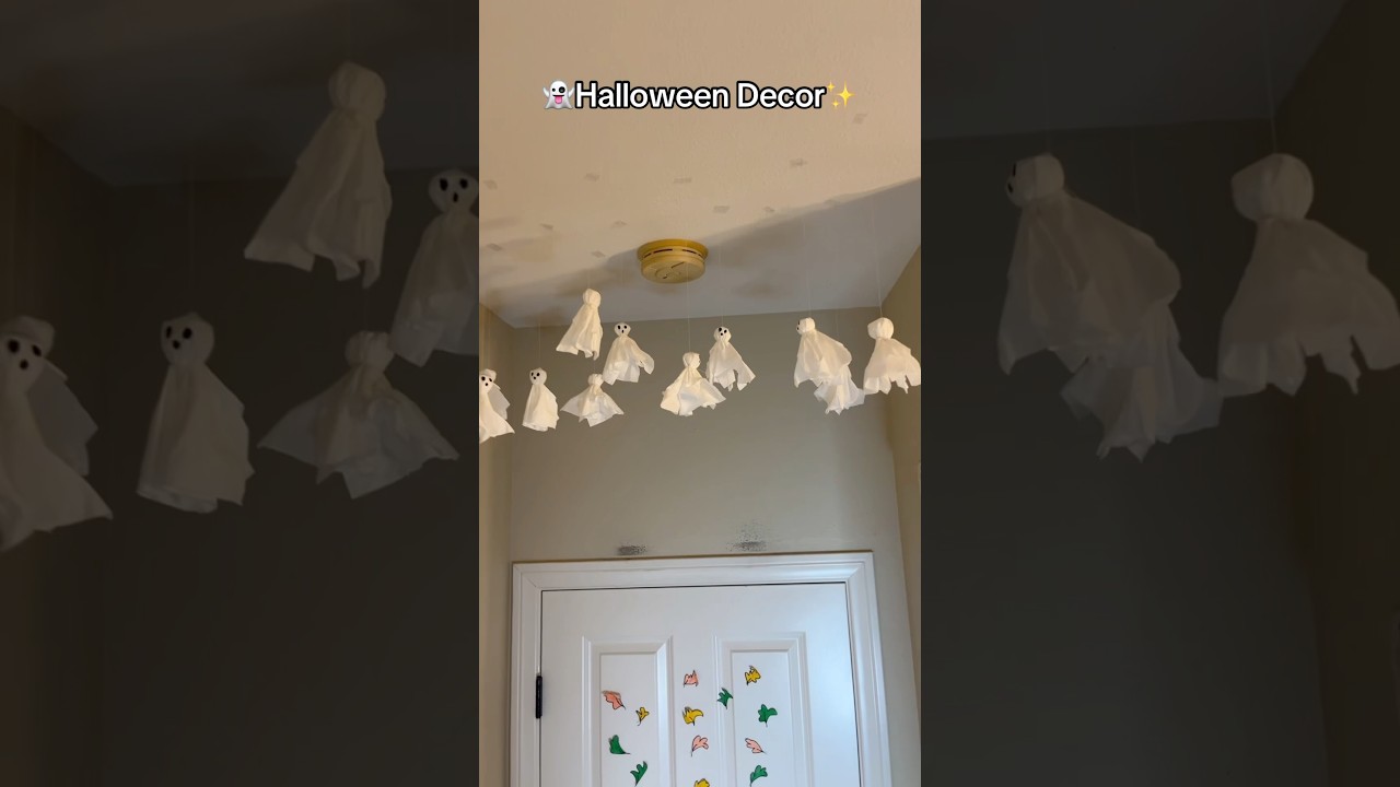 👻DIY Paper ghost ✨ #halloween #diy #papercraft #cutepapercraft #cutecrafts #thingstodo #cute