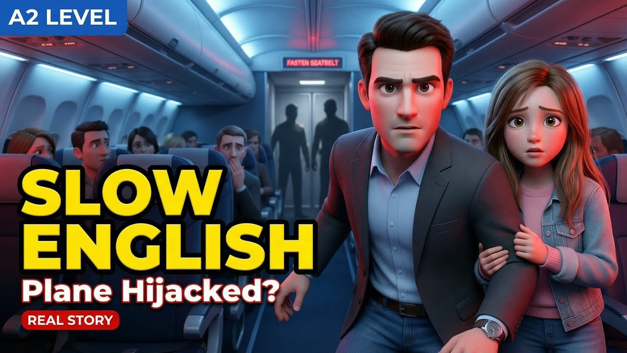 Our Plane Was Hijacked? What Happened Next… | Slow English Listening (A2)